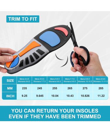 Ivskio Unisex Shoe Inserts for Boots & Heels | Comfortable Fit for Men s 4-4.5 & Women s 6-6.5 - International Shipping Available - Buy Online on GoSupps.com
