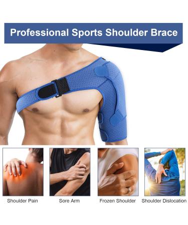Adjustable Neoprene Shoulder Bandage for Men & Women | Compression Support for Shoulder Pain & Injuries (31-38 inches) - Buy Online on GoSupps.com