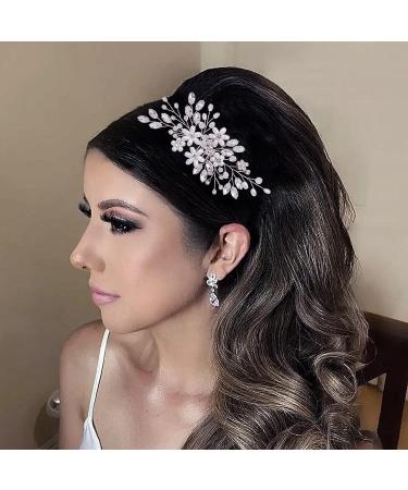 LOVFOIVER Pearl Wedding Hair Comb - Rhinestone Hair Accessory for Brides & Bridesmaids - Buy Online on GoSupps.com