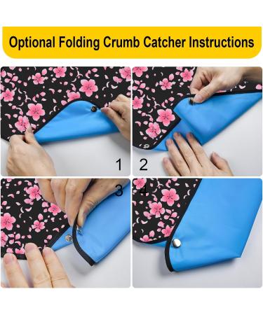 Morcheiong Washable & Reusable Adult Bibs for Men & Women - Perfect for Seniors with Optional Container - Black - Buy Online on GoSupps.com