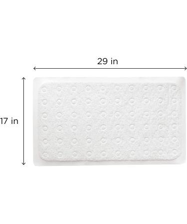 Zenna Home Ultimate Loofah Tub Mat - White - 29 x 17 - Buy Online on GoSupps.com