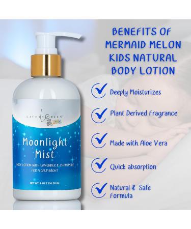Lather Green Kids Body Lotion Plant Based Gentle Moisturizer with Shea Butter Safe for Sensitive Skin Moonlight Mist 3 Pack (8 oz Each) - Buy Online on GoSupps.com