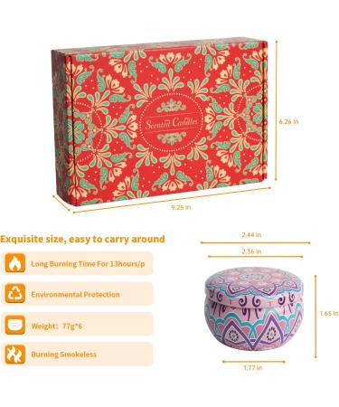 Premium Scented Candles Gift Set - 6 Pack Aromatherapy & Stress Relief Gifts for Women | Long-Lasting Natural Soy Wax Vanilla - Perfect Mothers Day Gift - Buy Online on GoSupps.com