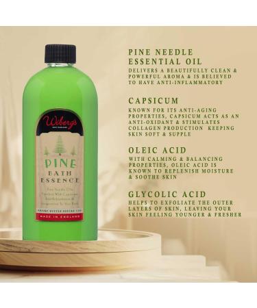 Wiberg's Pine Bath Essence - Muscle Soothing Relaxing Bath Additive with Pine Needles and Capsicum Oils 500ml - Buy Online on GoSupps.com