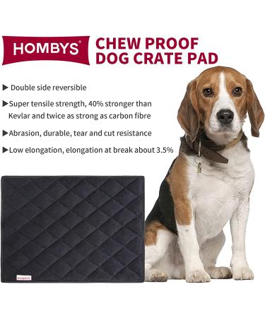 HOMBYS Chew Proof Dog Crate Pad 41x28 - Durable and Comfortable - Buy Online on GoSupps.com