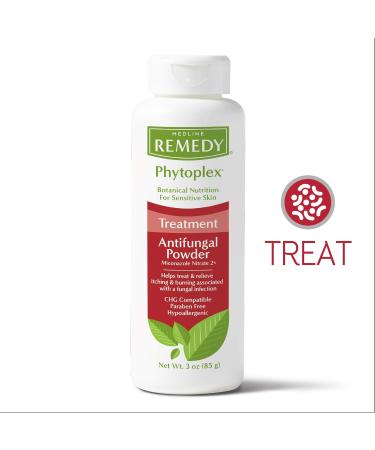Medline Phytoplex Antifungal Powder 3oz (12 Count) - Treats Athlete's Foot, Jock Itch, Ringworm - Buy Online on GoSupps.com
