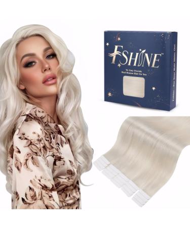 FSHINE TAPE in hair extension Platinblond 40cm 50 gram tape extensions real hair adhesive 1000 Remy hair extensions straight real hair tape in invisible extensions 20 pieces #1000 4. Tape #1000 40cm - Buy Online on GoSupps.com