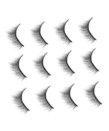 Beavorty 6 Pairs Three-dimensional false eyelashes reusable 3D False Eyelashes fluffy natural eyelashes faux lashes natural fake eyelashes Girl Eyelashes comfortable mascara fiber 5d