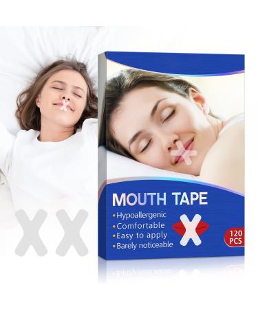 Sleep Strips Mouth Tape for Sleeping - Sleep Mouth Strips for Less Mouth Breathing Sleep Tape for Better Nose Breathing Snoring Relief & Sleeping Quality Improvement 120 PCS