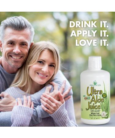 Miracle of Aloe Ultra Aloe Vera Juice, 1 Qt. 4 Pack, Whole Leaf, Pure, Filtered, Certified for Content and Purity (Gallon) - Buy Online on GoSupps.com
