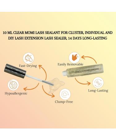 Buy Long-Lasting Eyelash Extension Sealant | 10ml Clear Seal for Cluster & DIY Lashes 14-Day Protection - Buy Online on GoSupps.com