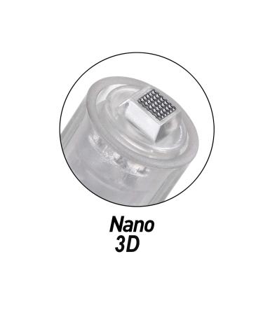 Bowka 10 pcs 3D Nano Pin Electric Derma Pen Needles - Adjustable Microneedling Needle Cartridges for Optimal Skin Treatment - Buy Online on GoSupps.com