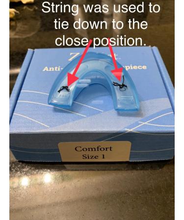 ZQuiet Anti-Snoring Mouthpiece Solution - Comfort Size 1 (Single Device) - Made in USA Snoring Solution for a Better Nights Sleep (Blue)