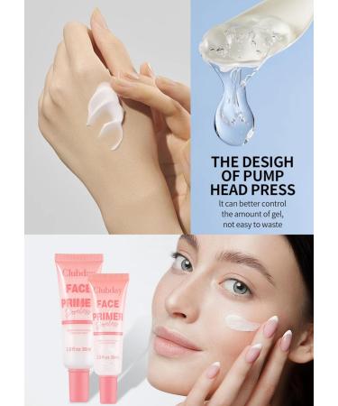 Poreless Face Primer Strong Adhesion Makeup Primer Smooth Finish Flawless Moisturizing Clear Milky Moisturizing Primer (30ml 2 Pack) - Buy Online on GoSupps.com