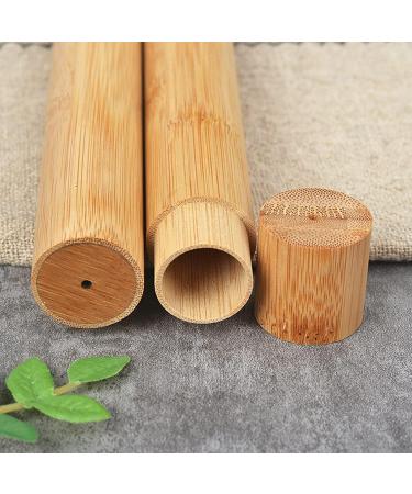 Yueser Bamboo Toothbrush Set | Eco-Friendly Travel Toothbrush Holder & Portable Bamboo Tube for Sustainable Living - Buy Online on GoSupps.com