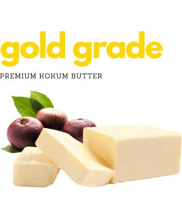 Kokum Butter (1lb | 454g) Premium Quality Unrefined Ivory Moisturizer| Packed in Canada| Great For Hair Skin and DIY| Use Alone Or In Lip Balms Lotions Soap and More| By Amriel Co.  - Buy Online on GoSupps.com