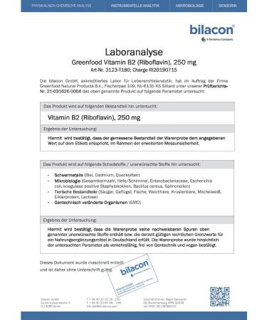 Buy Vitamin B2 (Riboflavin) 250 mg - High Dose 180 Tablets for Energy Skin Vision & Nerves | Vegan & Non-GMO - Buy Online on GoSupps.com