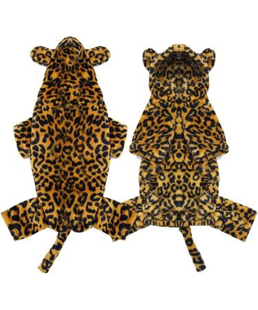 XIAOYU Pet Clothes - Cheetah Hoodie for Dogs & Cats | Warm Sweater Costume for Halloween & Parties - Small Size - Buy Online on GoSupps.com