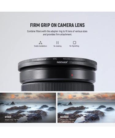 NEEWER 8PCS Step Up Rings Filter Adapter Set - Premium Anodized Aluminum Threaded Rings 49-82mm for Camera Lens - Buy Online on GoSupps.com