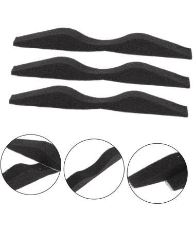 Healeved Nose Bridge Cushion 2 Pack Anti-Fog Nasal Pads & Stripes for Comfort & Protection | Black Sponge Nose Brace (10x1cm) - Buy Online on GoSupps.com