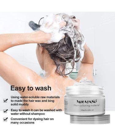 Temporary White Hair Color Wax 4.23 oz - EFLY Instant Hairstyle Cream for Men and Women - Buy Online on GoSupps.com