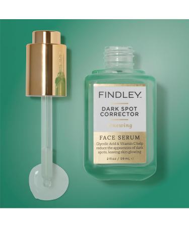 Findley Dark Spot Corrector Serum | Glycolic Acid & Vitamin C for Aging & Dark Spots - Hydrating Facial Treatment (2 Fl Oz - Buy Online on GoSupps.com