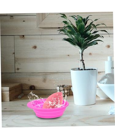 MAGICLULU Cleaning Pad Makeup Egg Brush Cleansing Pad Makeup Tools Silicon Brush Cleaner Silicone Cleaning Brush Makeup Scrubber Bowl Washers Cleaning Box Makeup Brush Silica Gel 14.5x11cm Rosy - Buy Online on GoSupps.com