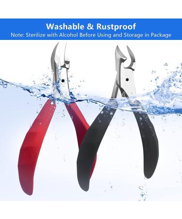 Professional Thick Toenail Clippers Set for Men, Women, and Seniors - Long Handle, Medical Grade Blades for Ingrown Nails - Heavy Duty Toenail Cutter Tool - Buy Online on GoSupps.com
