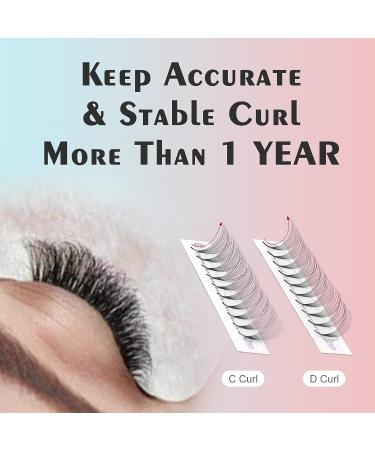 Lash Extensions 320 Fans 10D-0.07D Handmade Volume Premade Fans Eyelash Extensions - MIX9-16mm - Buy Online on GoSupps.com