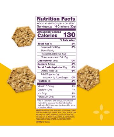 Buy Crunchmaster Rosemary & Olive Oil Multi-Seed Crackers | 4 oz - Healthy Snack Option - Buy Online on GoSupps.com