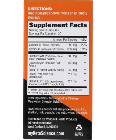 Keto Science Keto Carb Cheater: Carb Reduction Support with White Kidney Bean Extract - 20 Servings - Orange - Buy Online on GoSupps.com