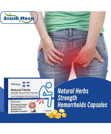 QYASETN Heca Natural Herbal Strength Hemorrhoid Capsules - Rapid Treatment (5 Boxes, 35 pcs) - Buy Online on GoSupps.com