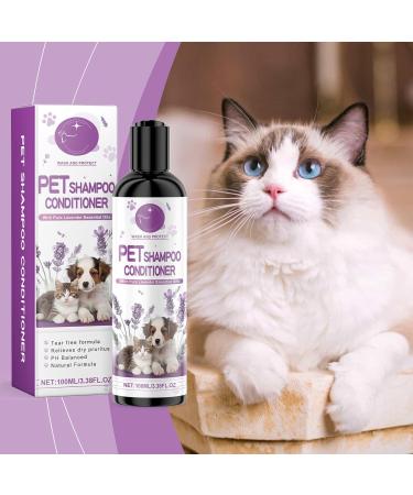 Sghtil Pet Shampoo and Conditioner Pet Shampoo and Conditioner Natural Detangling Pet Shampoo 100 ML Lavender Dog Shampoo | - Buy Online on GoSupps.com