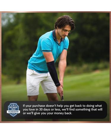 Dr. Frederick's Original Copper Compression Elbow Sleeve - Elbow Support for Men & Women - Tendonitis Pain Relief - Golf & Tennis Elbow Brace - Small Size - International Shipping - Buy Online on GoSupps.com