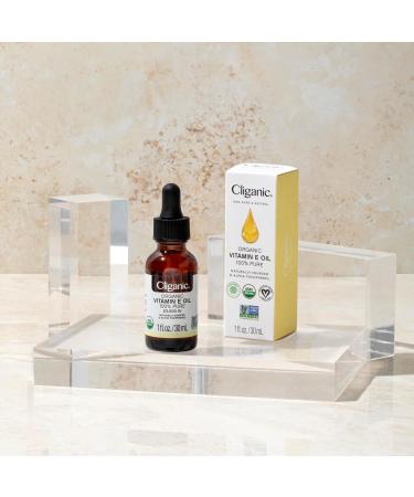 Cliganic Organic Pure Vitamin E Oil - 2oz for Skin Hair & Face | 46 000 IU | Buy Online Worldwide - Buy Online on GoSupps.com