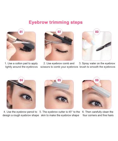 Buy Sonew 3Pcs Portable Eyebrow Trimmer Kit - Stainless Steel Hair Remover for Women | Foldable Brow Shaper & Facial Hair Shaver - International Shipping Available - Buy Online on GoSupps.com