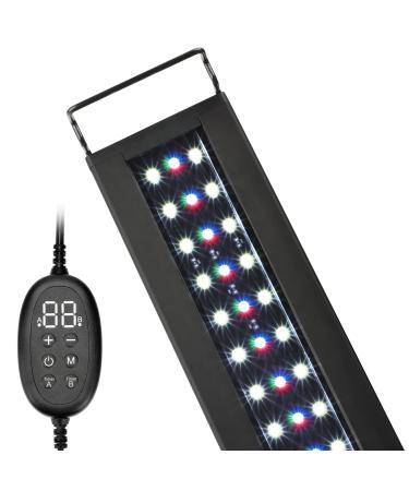 NICREW AquaLux 24/7 LED Aquarium Light, Freshwater Fish Tank Light for Planted Aquariums, 24 Hours Lighting Cycle and Automatic Timer Function, 36-48 Inches, 25 Watts 36 - 48 in