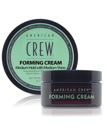 Men's Hair Forming Cream by American Crew, Like Hair Gel with Medium Hold with Medium Shine, 3 Oz (Pack of 1) 1 Puck 3 Ounce (Pack of 1)