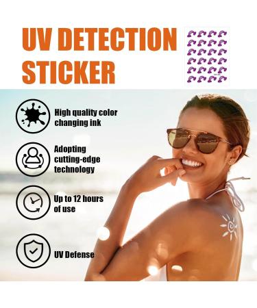 Uv Stickers for Sunscreen - 24 Color-Changing Sun-Screen Patches - Uv Test Detection Sticker Sunscreen Patch Uv Stickers Adhesive Sunscreen Stickers for Face - Buy Online on GoSupps.com