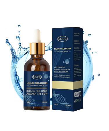 Soug Liquid Solution Serum Olavta S Liquid Solution Serum Liquid Wrinkle Reduction for Face and Neck Smooth Fine Lines Anti-Aging Face Serum (1pc) (1 Scented) Scented 1 Fl Oz (Pack of 1)