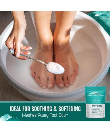Purely Northwest 2-in-1 Callus Softener & Remover with Epsom, Tea Tree, Peppermint, MSM - Natural Foot Soak & Lotion for Dry, Hard Calluses, Corns & Cracked Heels - Buy Online on GoSupps.com