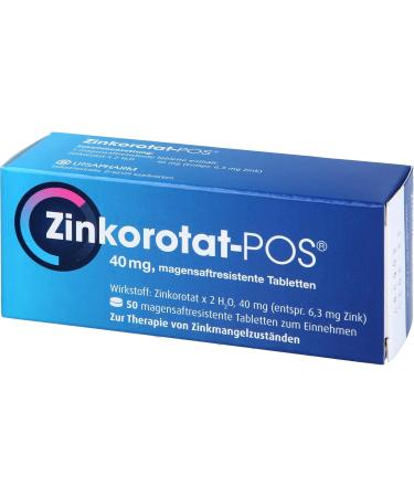 ZINKOROTAT Gastro-Resistant Tablets 50 pcs - Buy Online for International Shipping | Premium Quality Health Supplements - Buy Online on GoSupps.com
