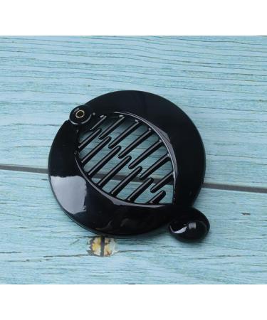 Sowaka Small Banana Hair Clip Comb Set for Women - Fashion Locking Round Plastic Hair Grips for Ponytail Holder - Ideal for Long, Straight, Curly, Thick Hair - 2 Pcs (Black and Brown) - Buy Online on GoSupps.com