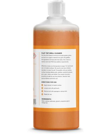 Flat Top Grill Cleaner - Heavy-Duty Griddle Cleaner 32oz | Food Safe Non-Caustic Formula for Blackstone & Burnt-On Organics Removal - Buy Online on GoSupps.com