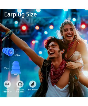 Engage 3 High Fidelity Concert Ear Plugs - Premium Ear Protection for Concerts Nightclubs and Music Festivals - 30 dB - Available in Blue Orange Black - Buy Online on GoSupps.com