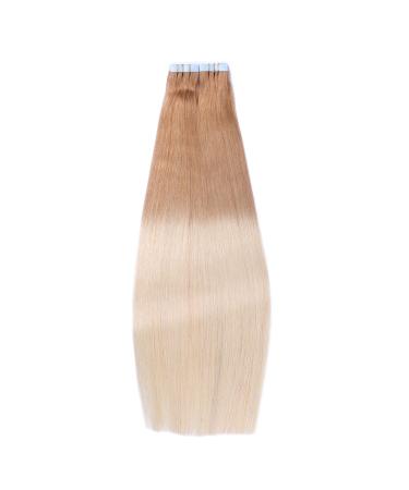 Premium Tape-In Hair Extensions #12/60 Ombre - 60cm | 100% Remy Real Hair | 30 Tresses (2.5g Each) - Tress by Novon - Buy Online on GoSupps.com