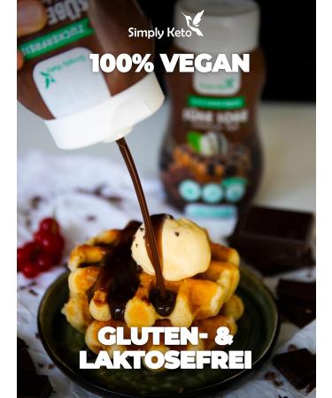Simply Keto Dessert Sauce - Sugar-Free Chocolate Sauce 1g Net Carbs & 5 Kcal/100g | Low Carb & Aspartame-Free - 350ml - Buy Online on GoSupps.com