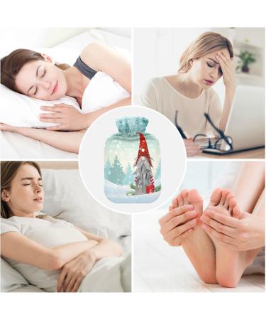 Merry Christmas Dwarf Snowman Heat Bottle - 1L Hot Water Bag for Pain Relief & Cozy Comfort | Perfect Gift for Women & Girls - Buy Online on GoSupps.com
