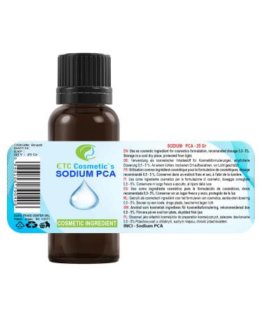 Sodium PCA 25ml - Hydrating Skin & Hair Care Ingredient for Moisture in Creams Lotions Shampoos & More - Buy Online on GoSupps.com