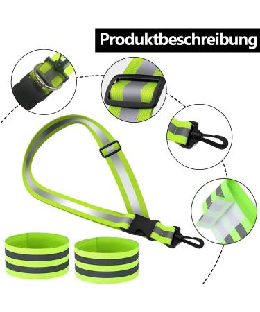 High Visibility Reflector Bands - 7 Piece Set for Jogging Biking Hiking & Motorcycle Safety - Buy Online on GoSupps.com